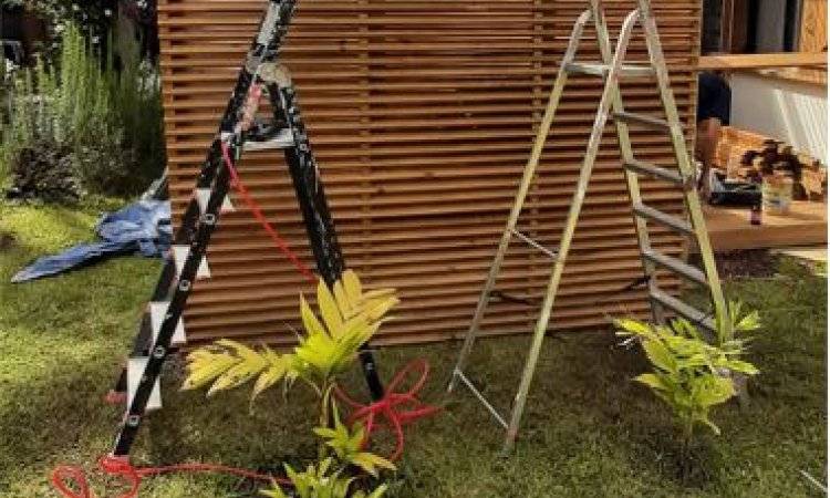 Création de terrasse en bois et pose de brise-vue